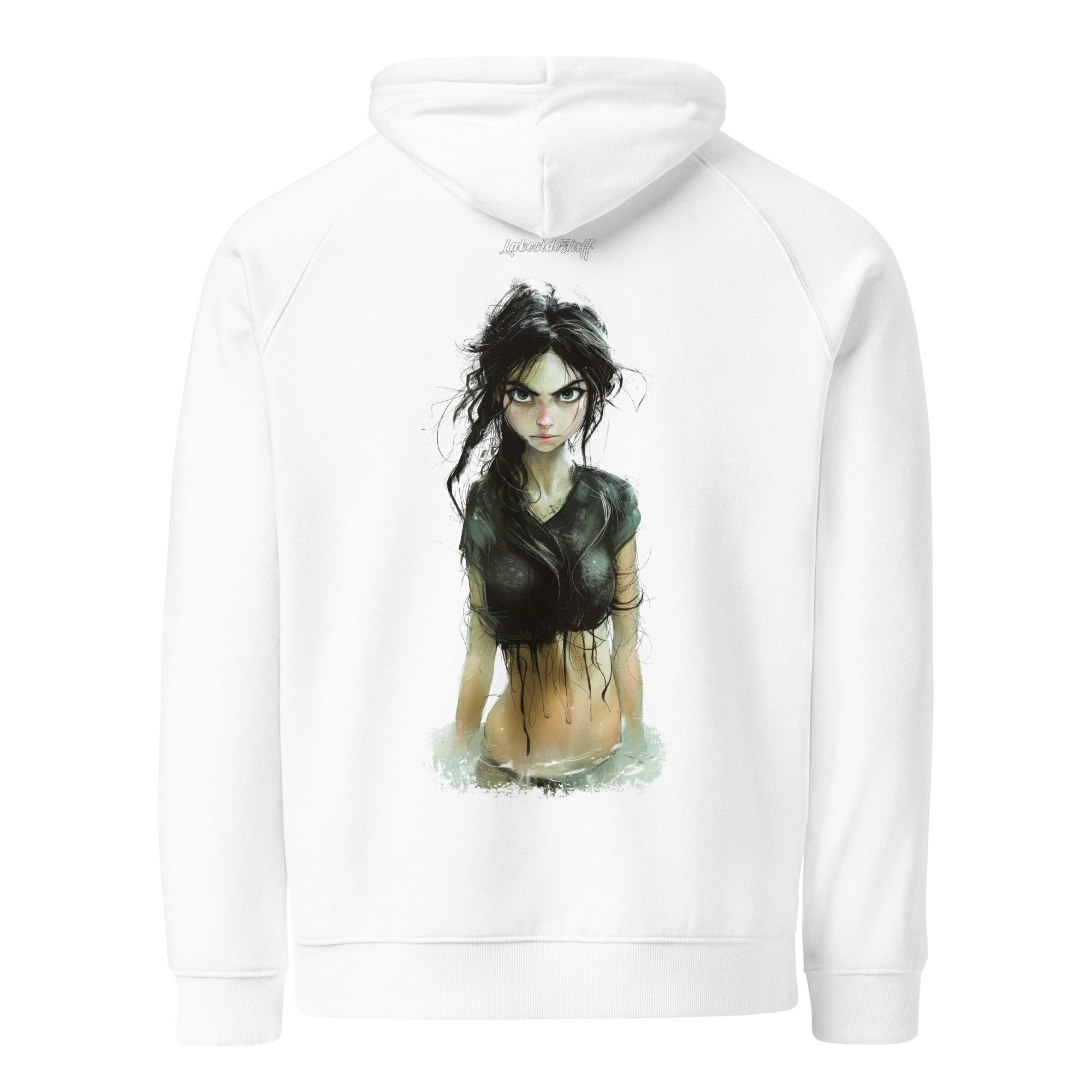 Hoodie - Backprint - Angry girl