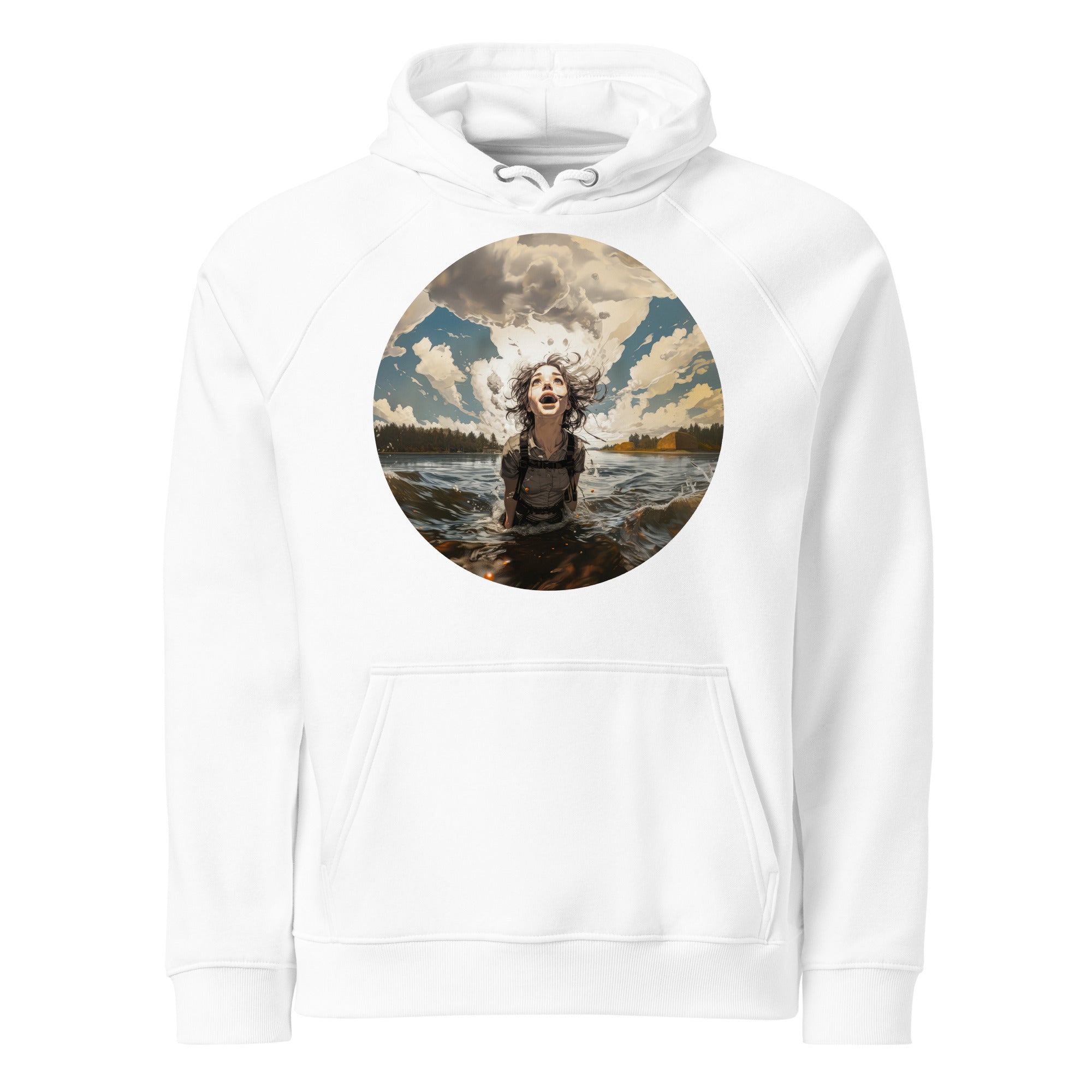 Hoodie - front print - Coming from the lake