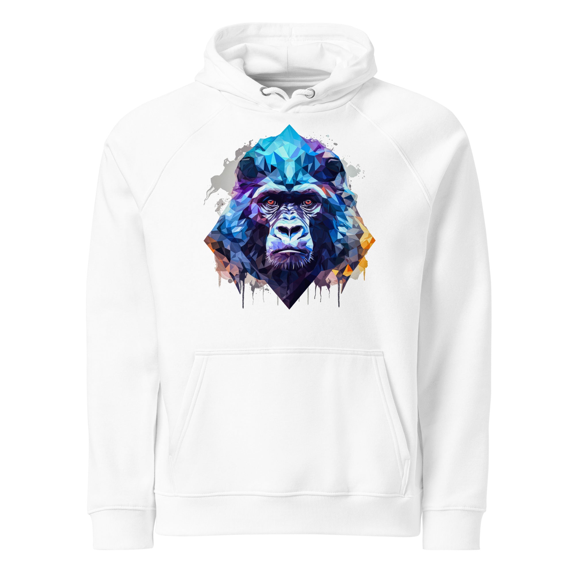 Hoodie - Frontprint - polygon monkey