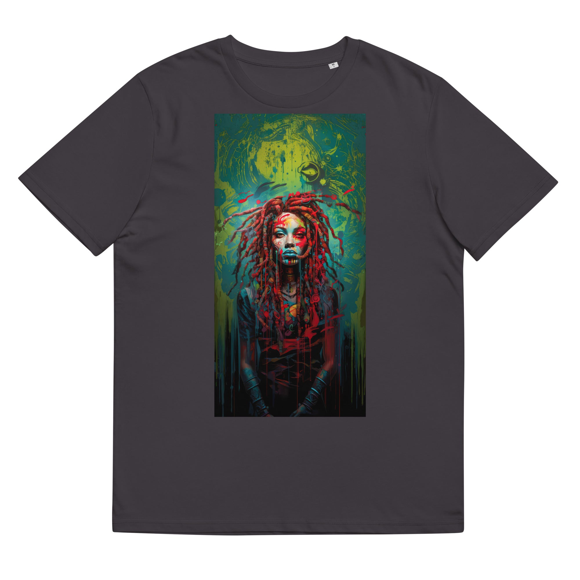 T-Shirt - Frontprint - Woman with Dreadlocks