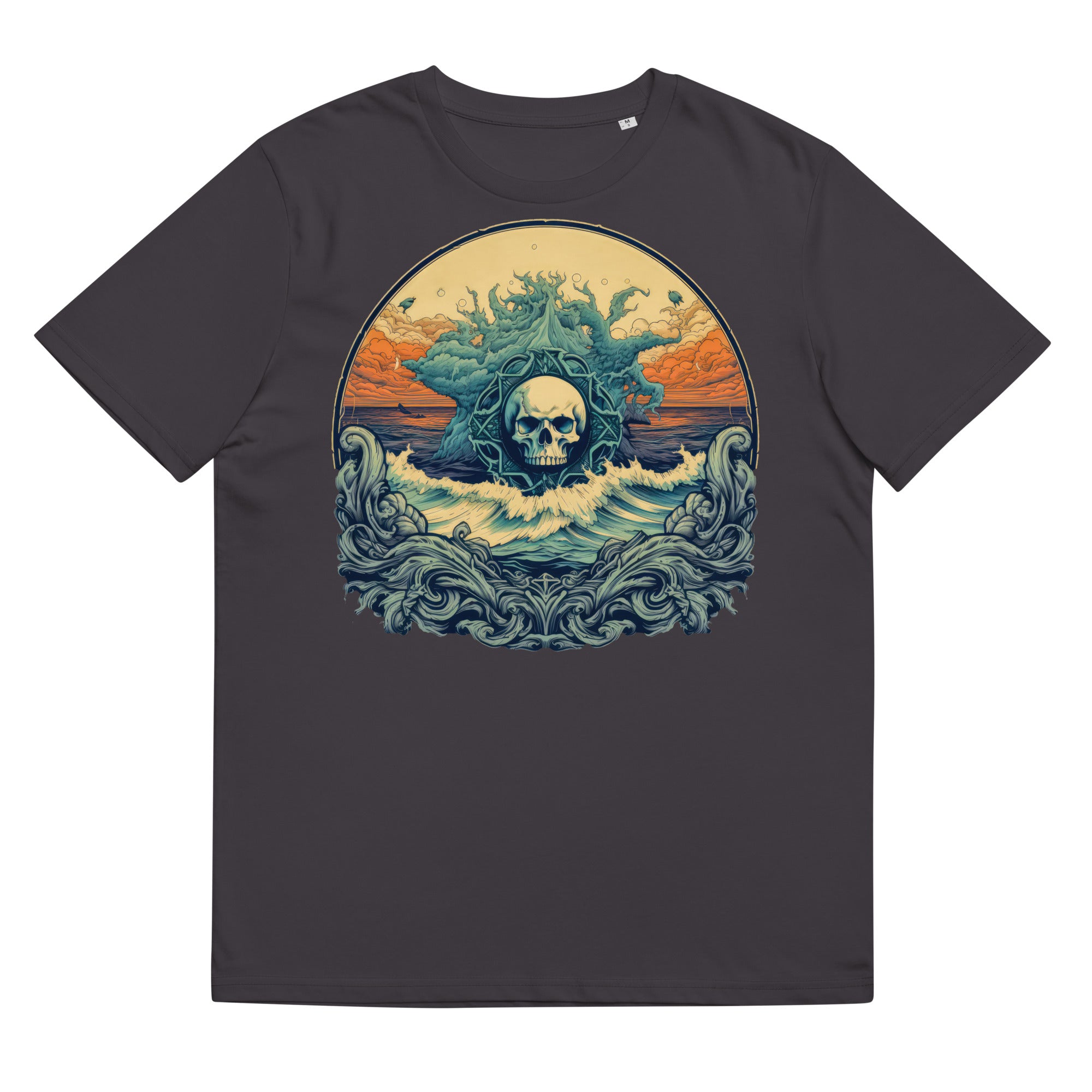 T-shirt - front print - Ocean Skull Emblem