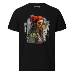 T-Shirt - Backprint - Lady with sunglasses