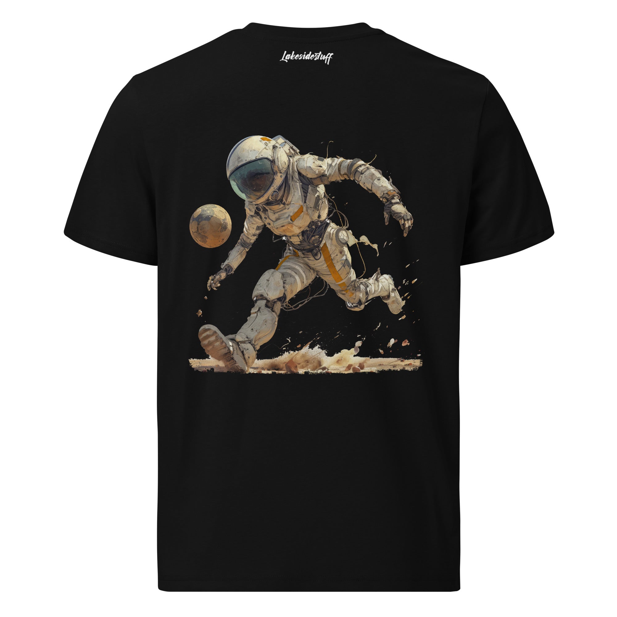 T-Shirt - Backprint - Football on the moon