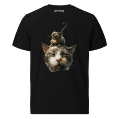 T-Shirt - Backprint - Mouse on Cat