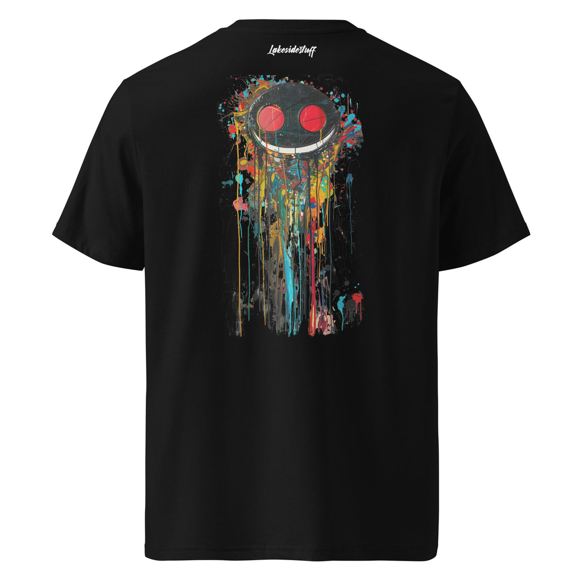 T-Shirt - Backprint - Black smile