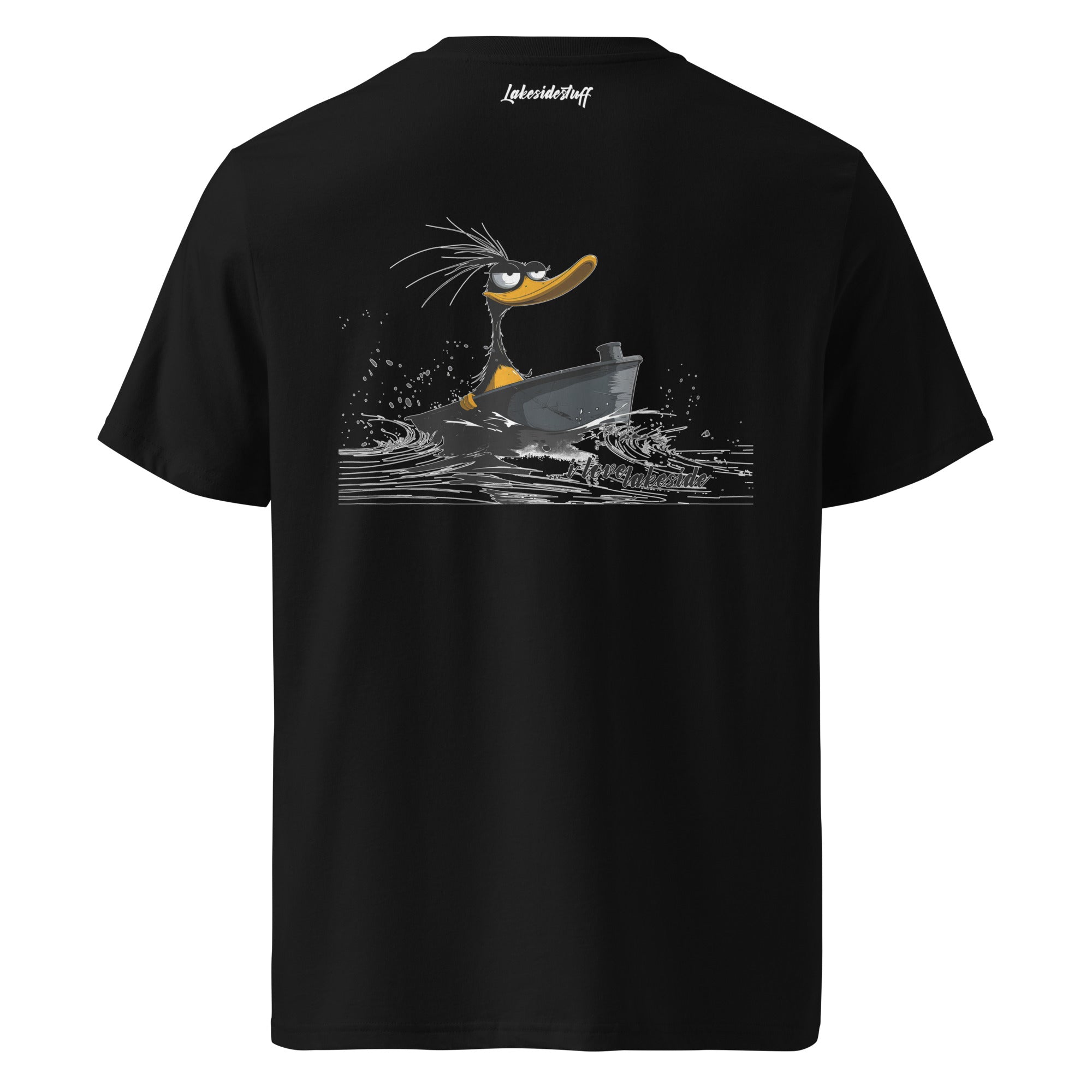 T-Shirt - Backprint - Duck in boat