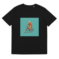 T-Shirt - Frontprint - Opa auf einem Fahrrad