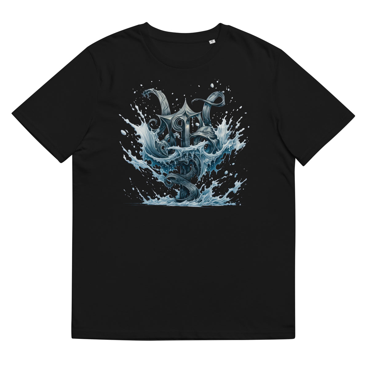 T-Shirt - Frontprint - Wikinger Rune mit Wasser