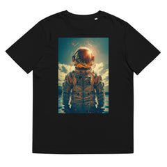 T-Shirt - Frontprint - Astronaut steht im Wasser