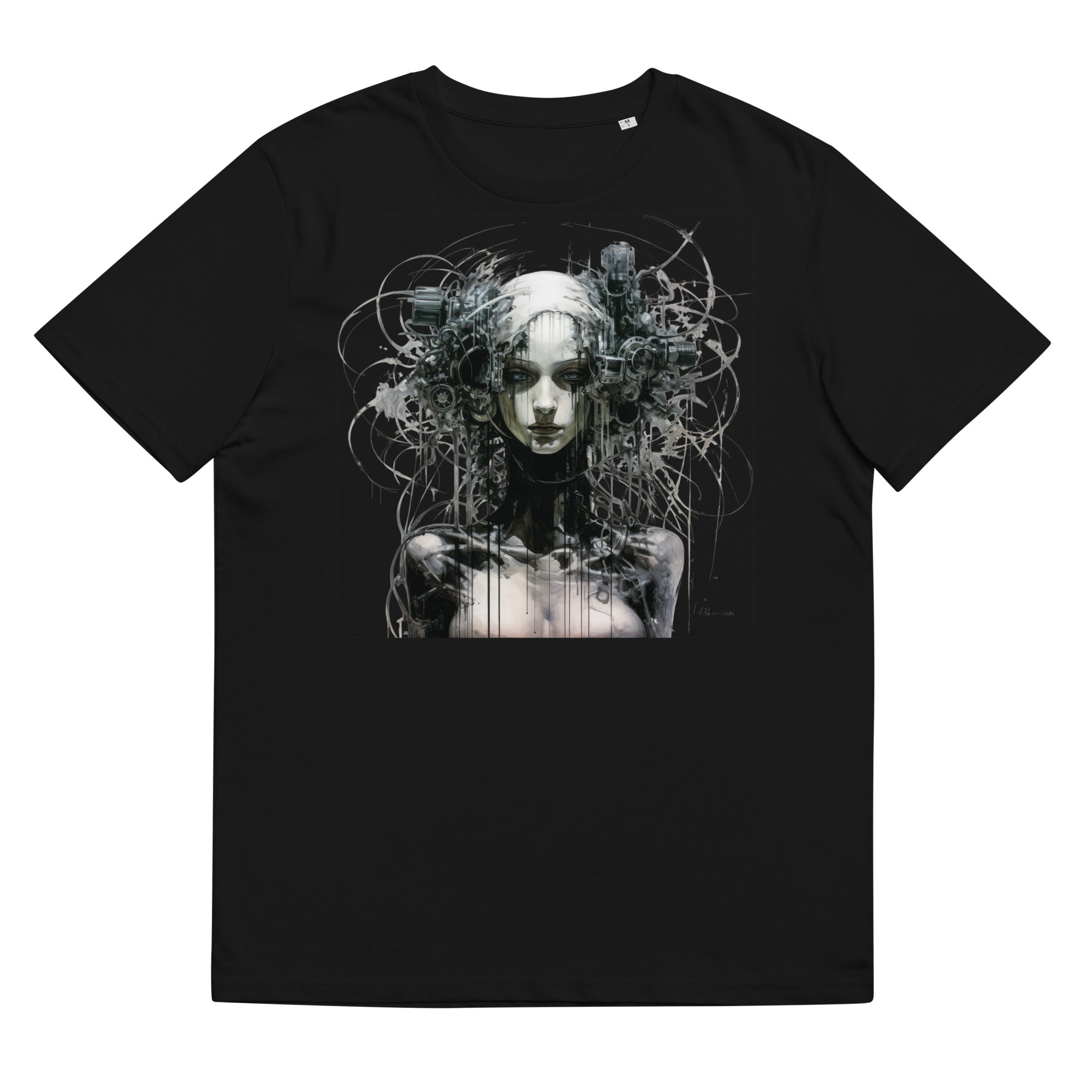 T-shirt - front print - cyberpunk woman