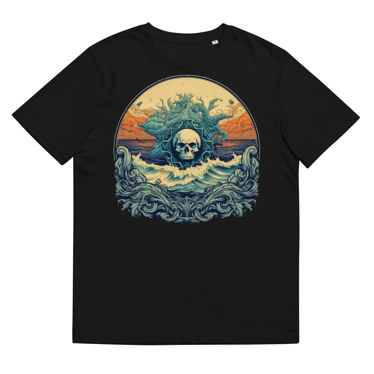 T-shirt - front print - Ocean Skull Emblem