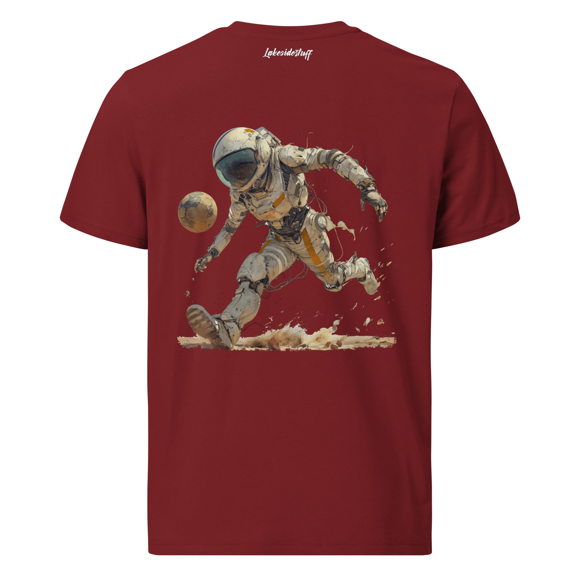 T-Shirt - Backprint - Football on the moon