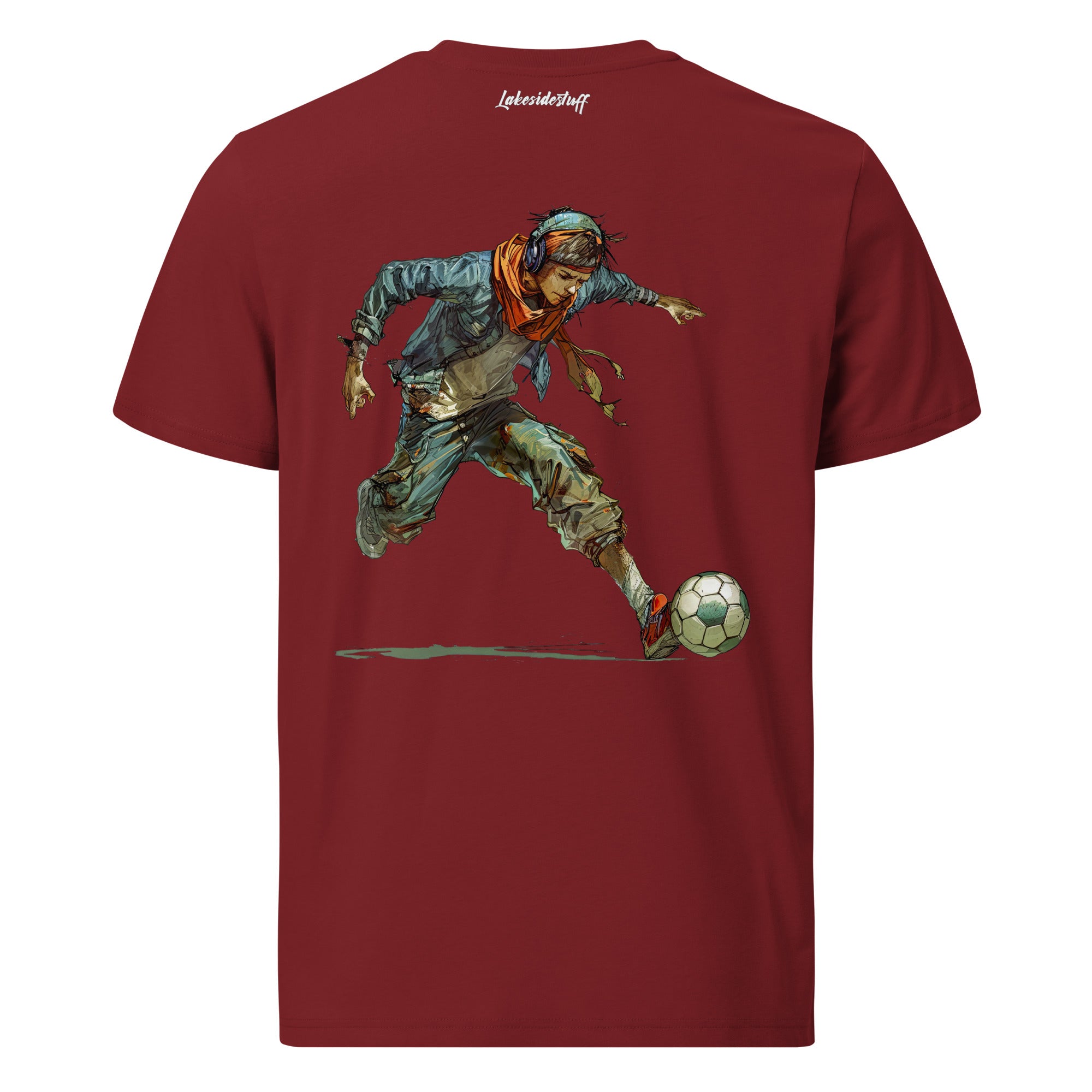 T-Shirt - Backprint - Playing Football