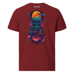 T-Shirt - Backprint - Psychodelic Skulls