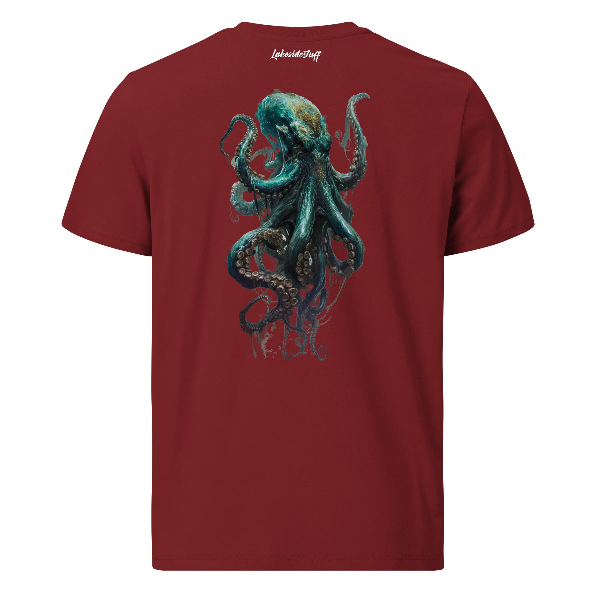 T-Shirt - Backprint - Blue Kraken