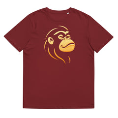 T-Shirt - Frontprint - Goldener Affenkopf