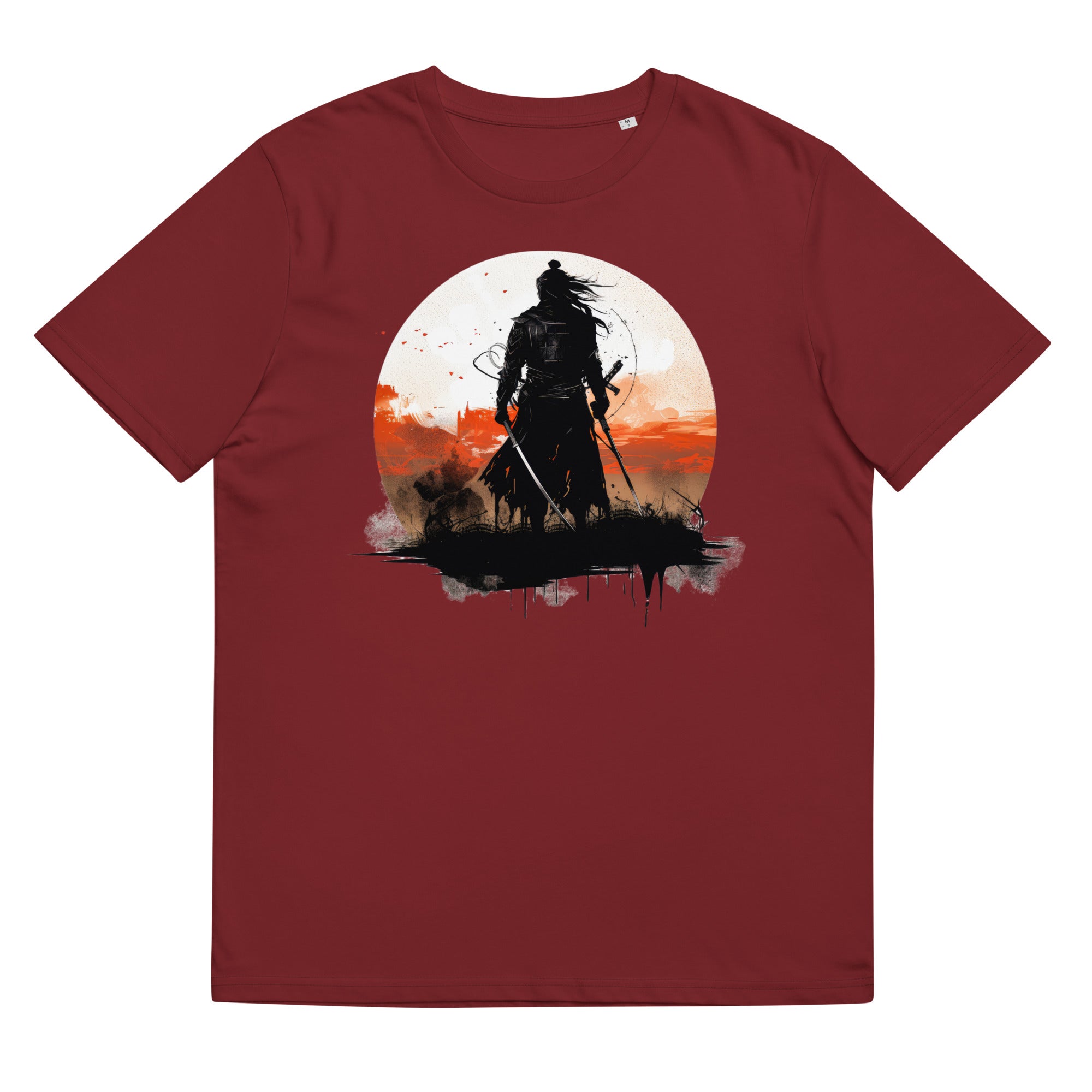 T-Shirt - Frontprint - Samurai Sonnenuntergang