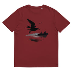 T-Shirt - Frontprint - Seagull and Harbour