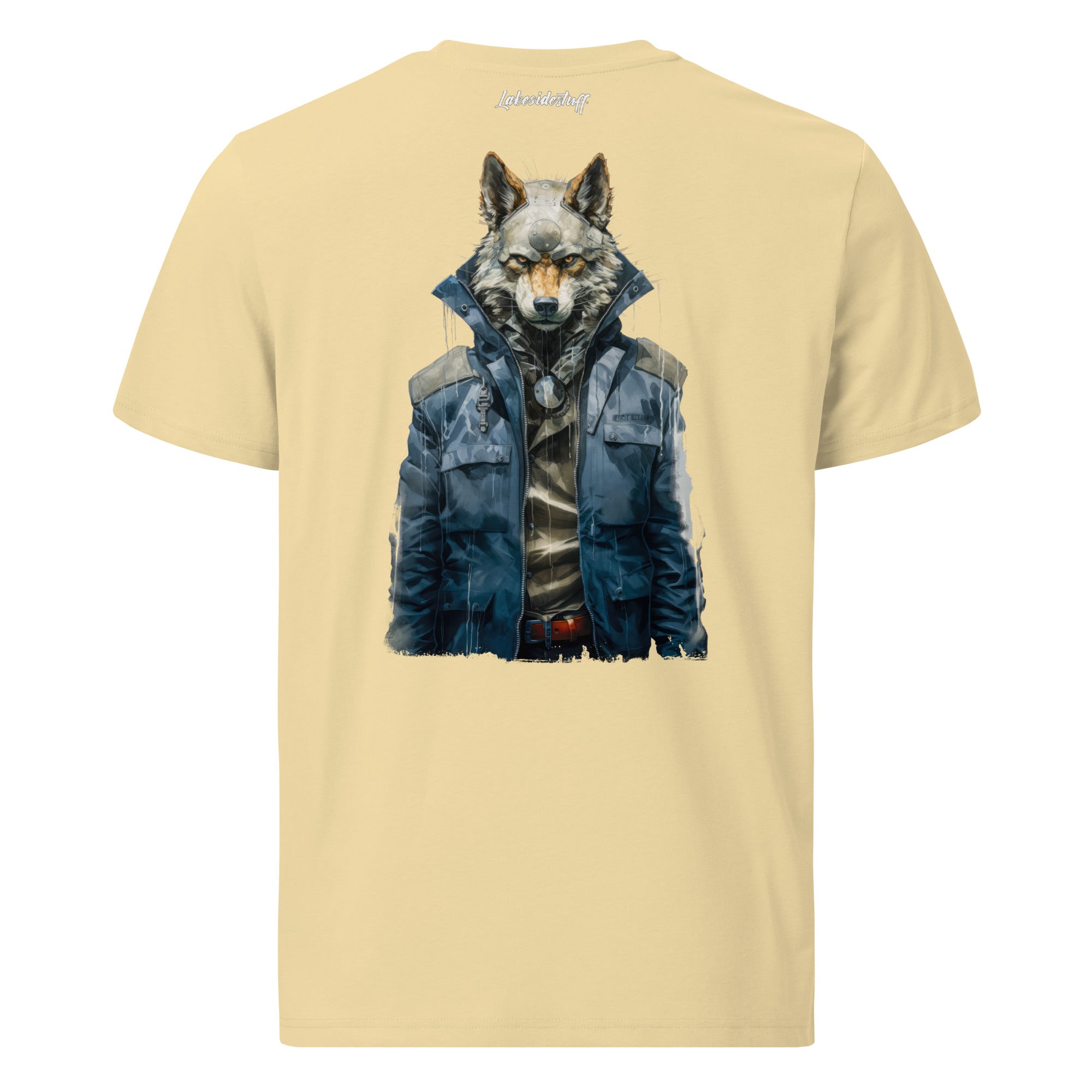 T-Shirt - Backprint - Wolf in jacket