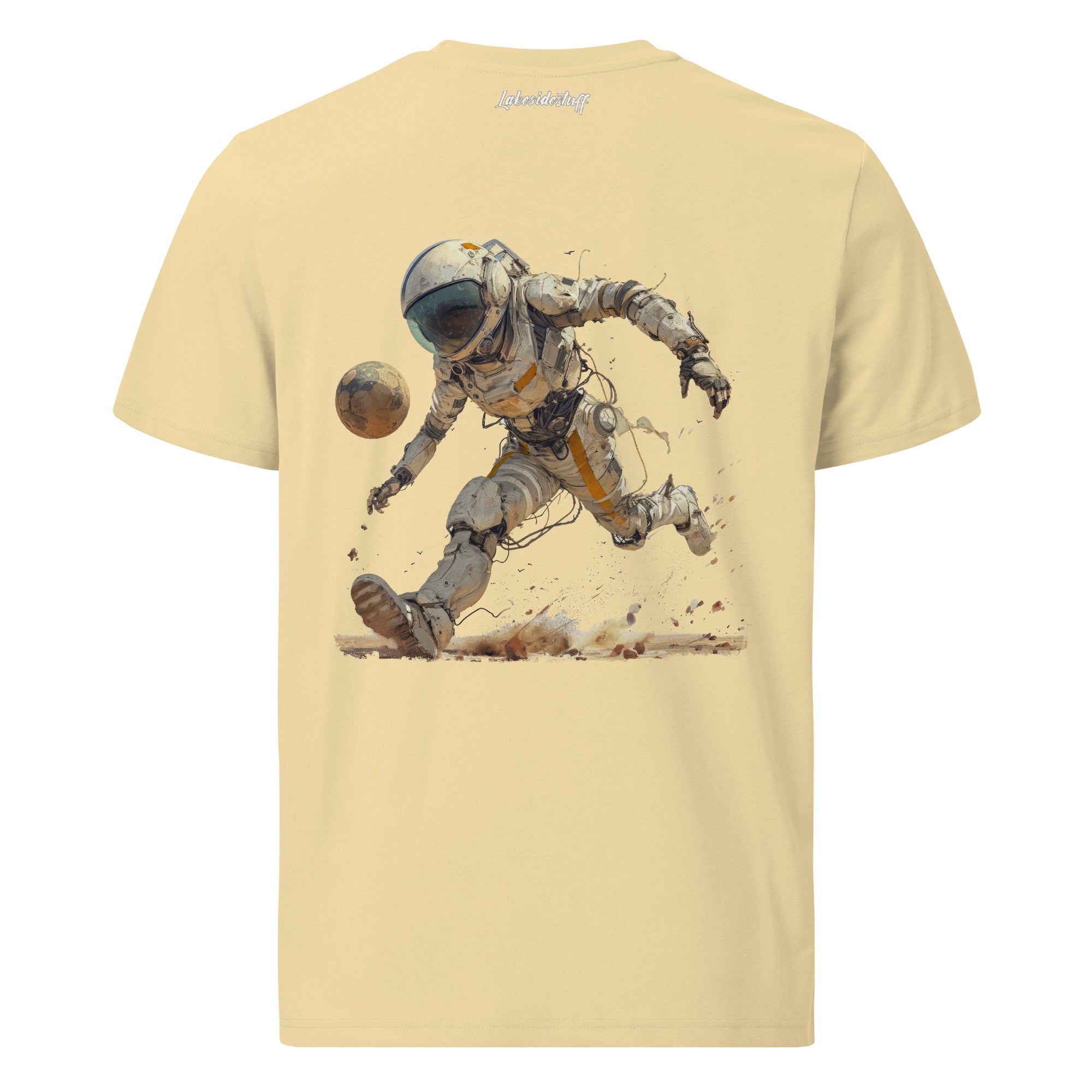 T-Shirt - Backprint - Football on the moon