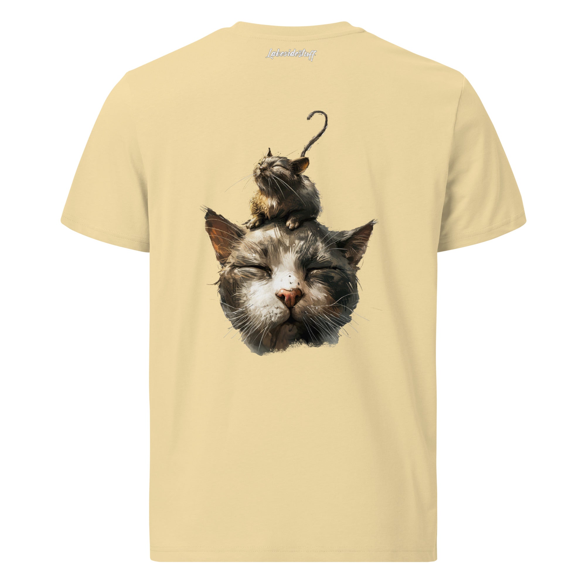 T-Shirt - Backprint - Mouse on Cat