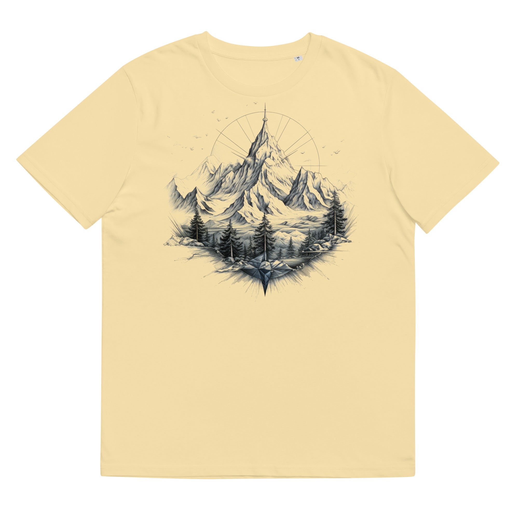 T-Shirt - Frontprint - Abstrakte Landschaft - Line Art
