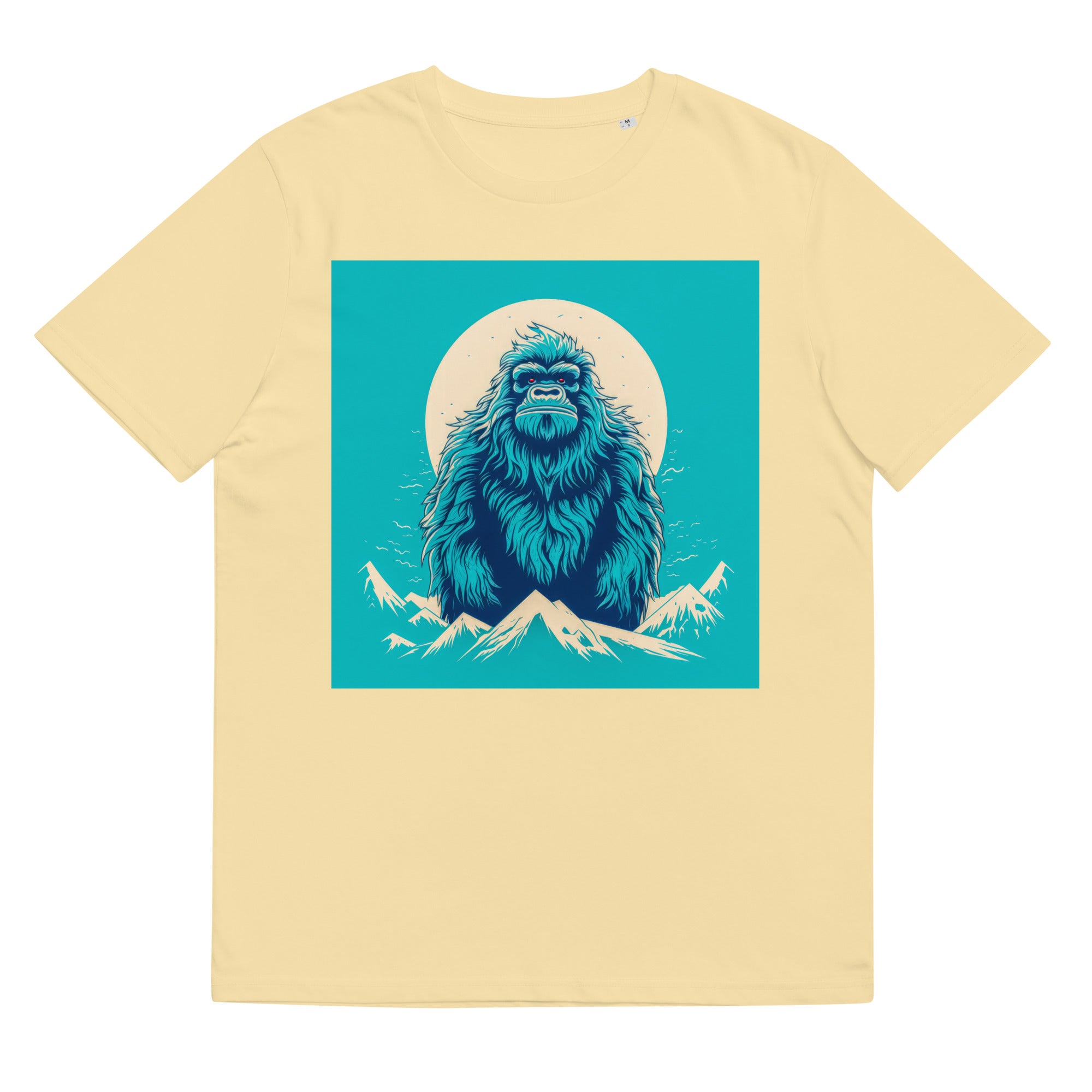 T-Shirt - Frontprint - Blauer Yeti