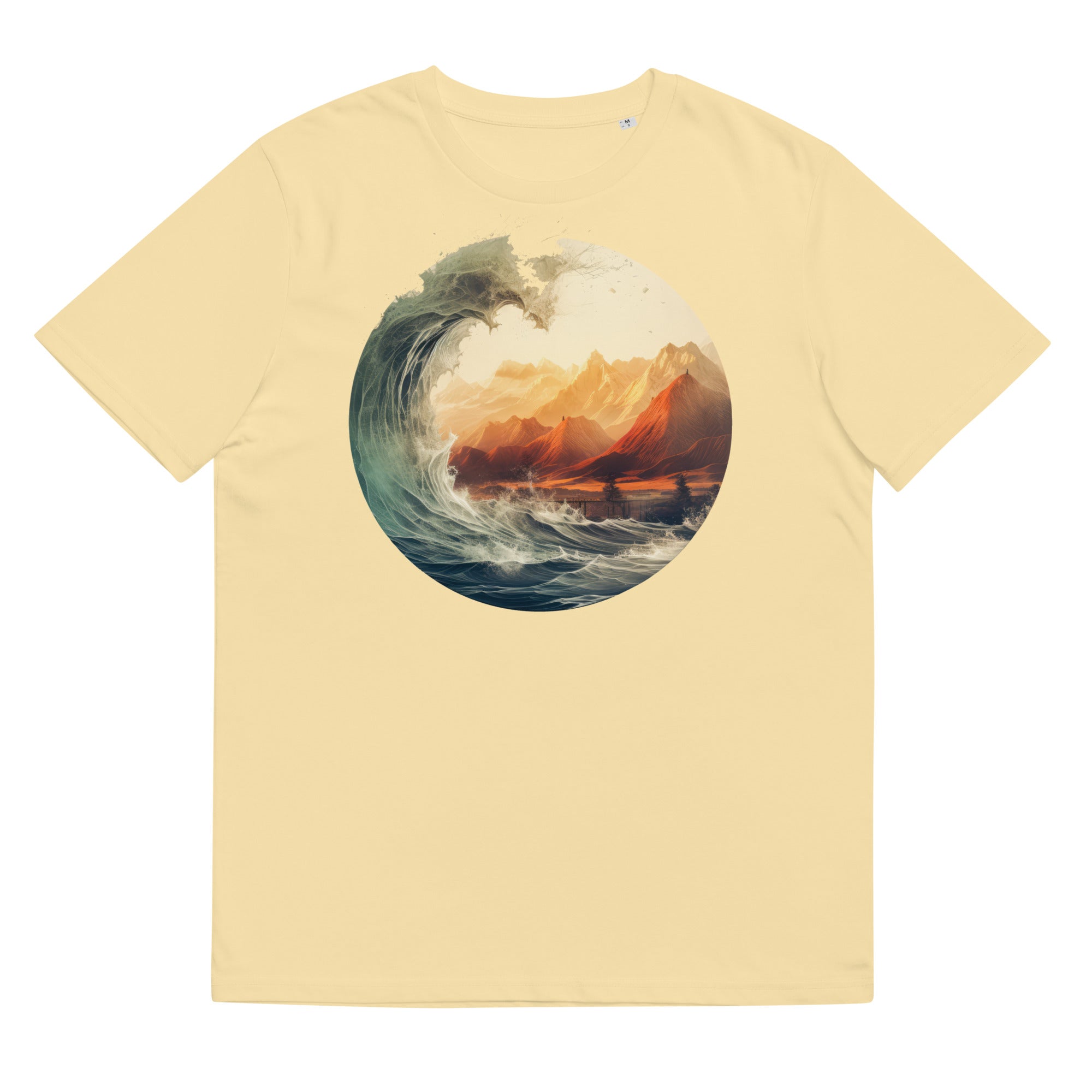 T-Shirt - Frontprint - Wave and hills