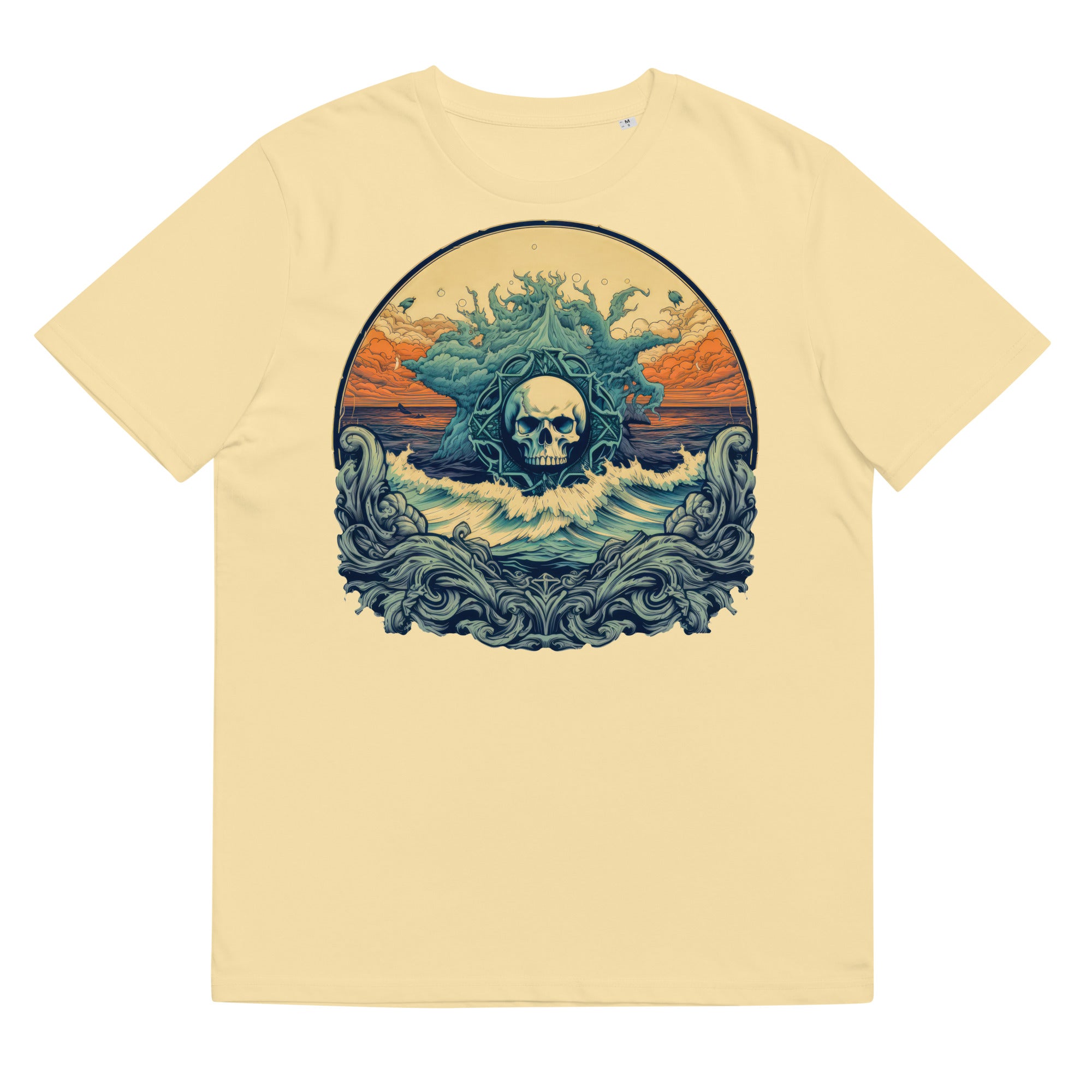 T-shirt - front print - Ocean Skull Emblem