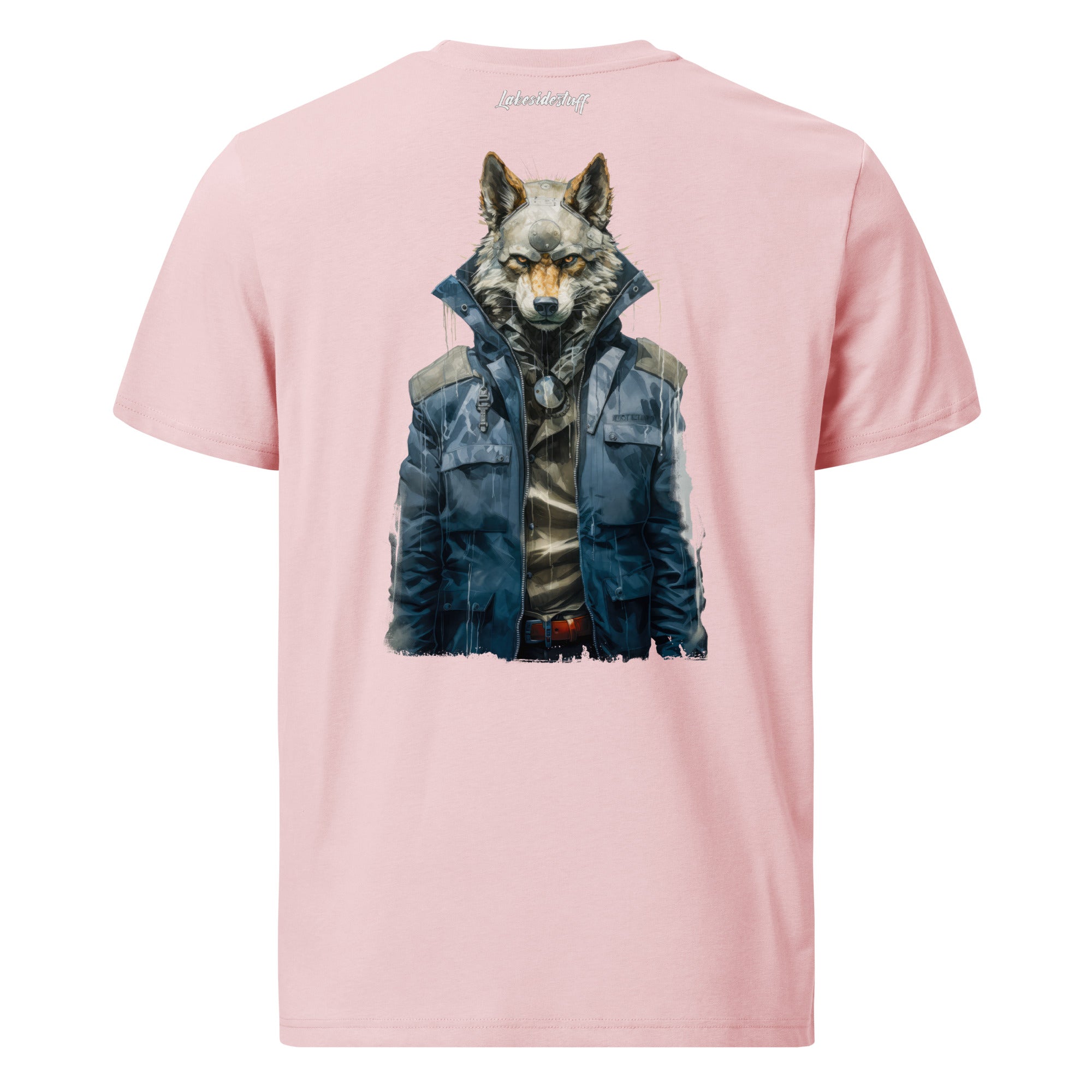 T-Shirt - Backprint - Wolf in jacket