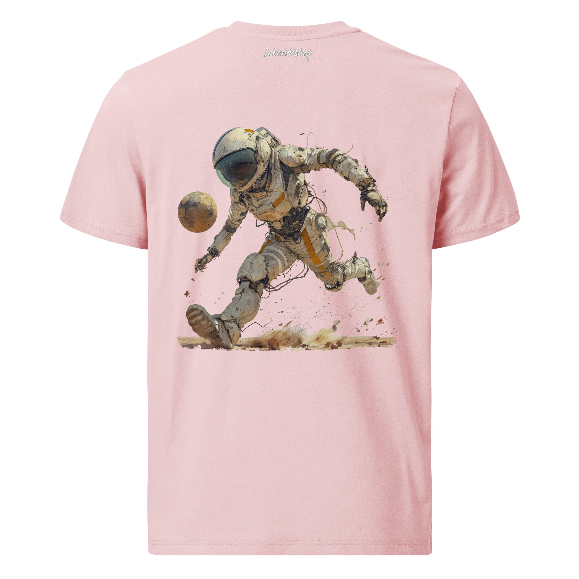 T-Shirt - Backprint - Football on the moon