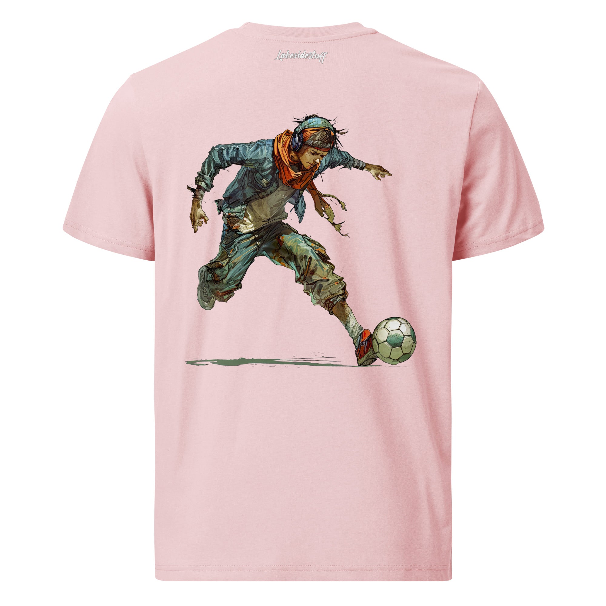 T-Shirt - Backprint - Playing Football