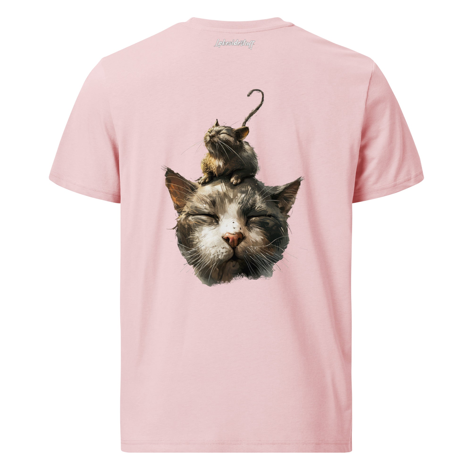 T-Shirt - Backprint - Mouse on Cat