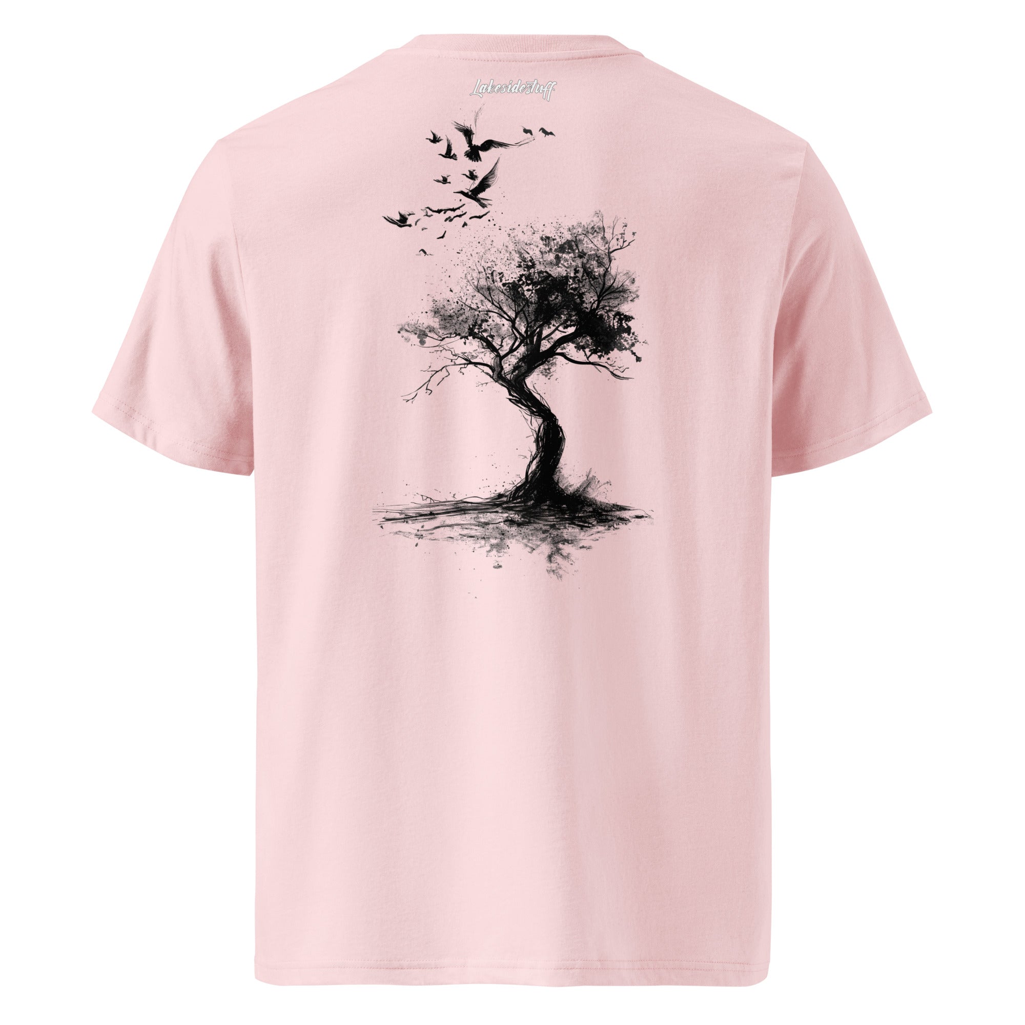 T-Shirt - Backprint - Tree and Birds