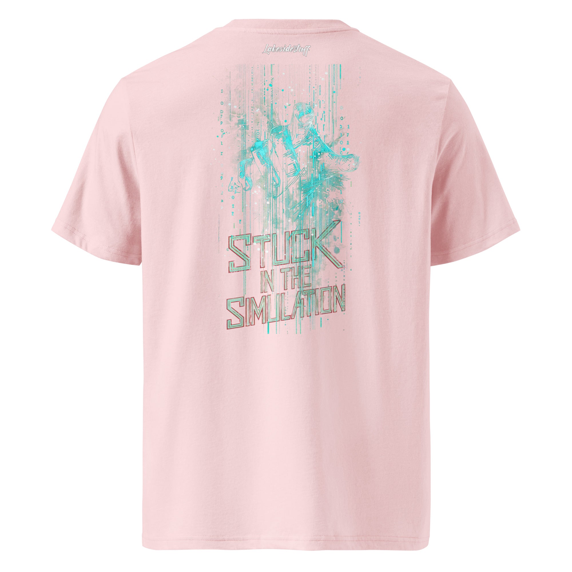 T-Shirt - Backprint - Stuck in the simulation