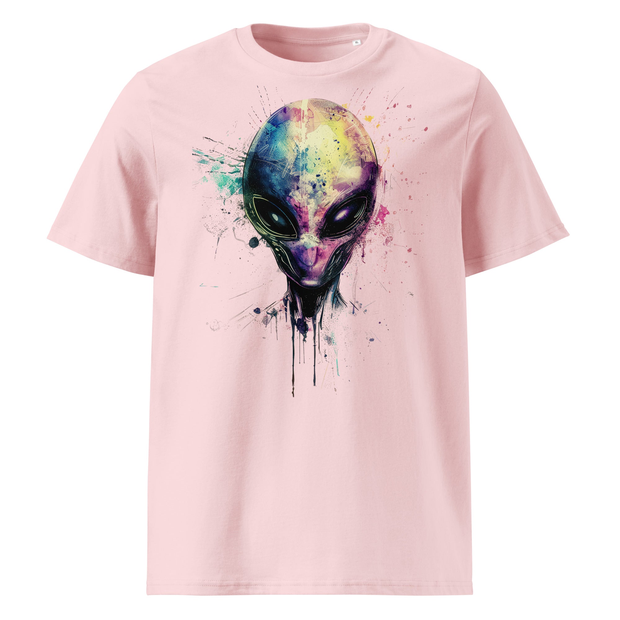 T-Shirt - Frontprint - Alien Head Colors