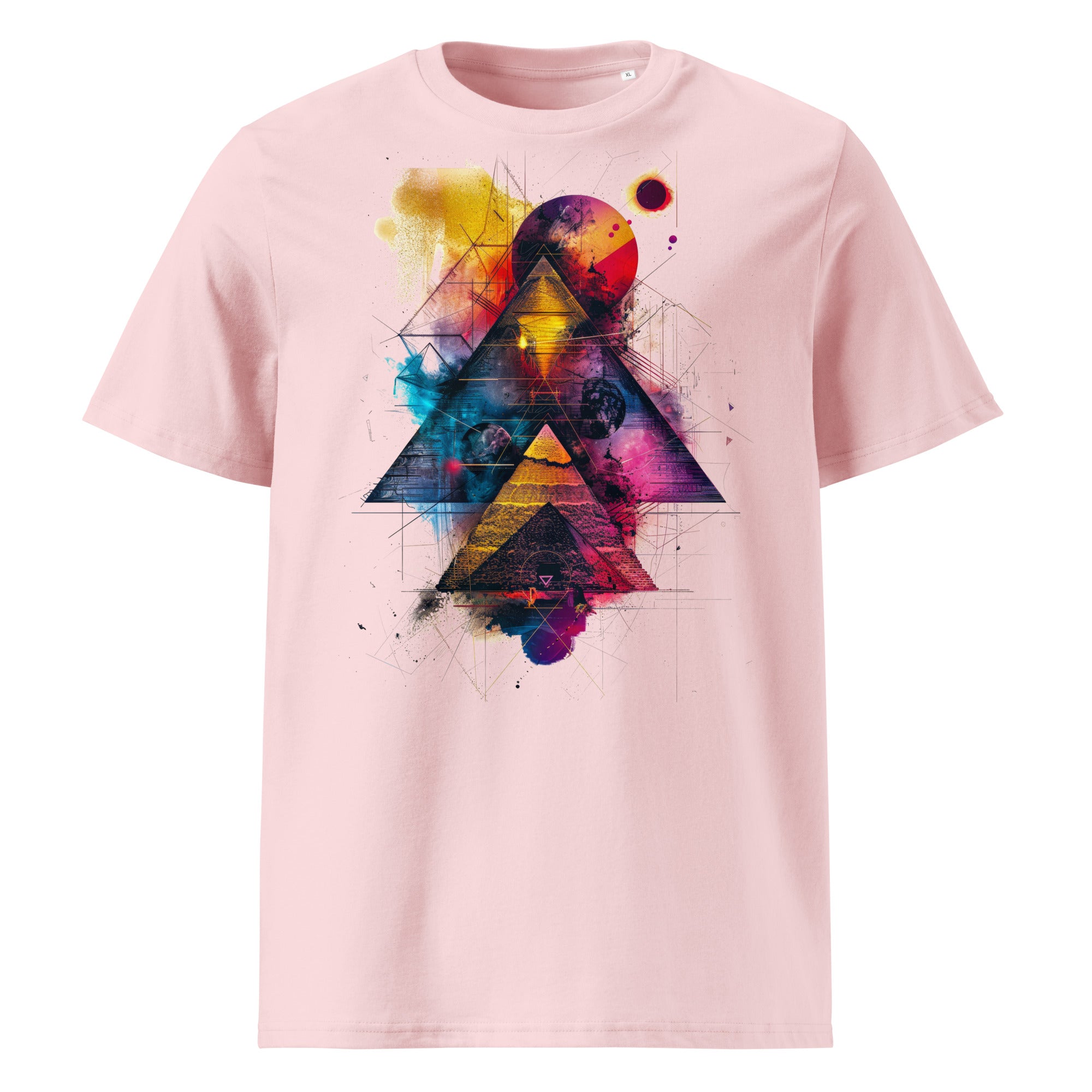 T-Shirt - Frontprint - Pyramides in Color