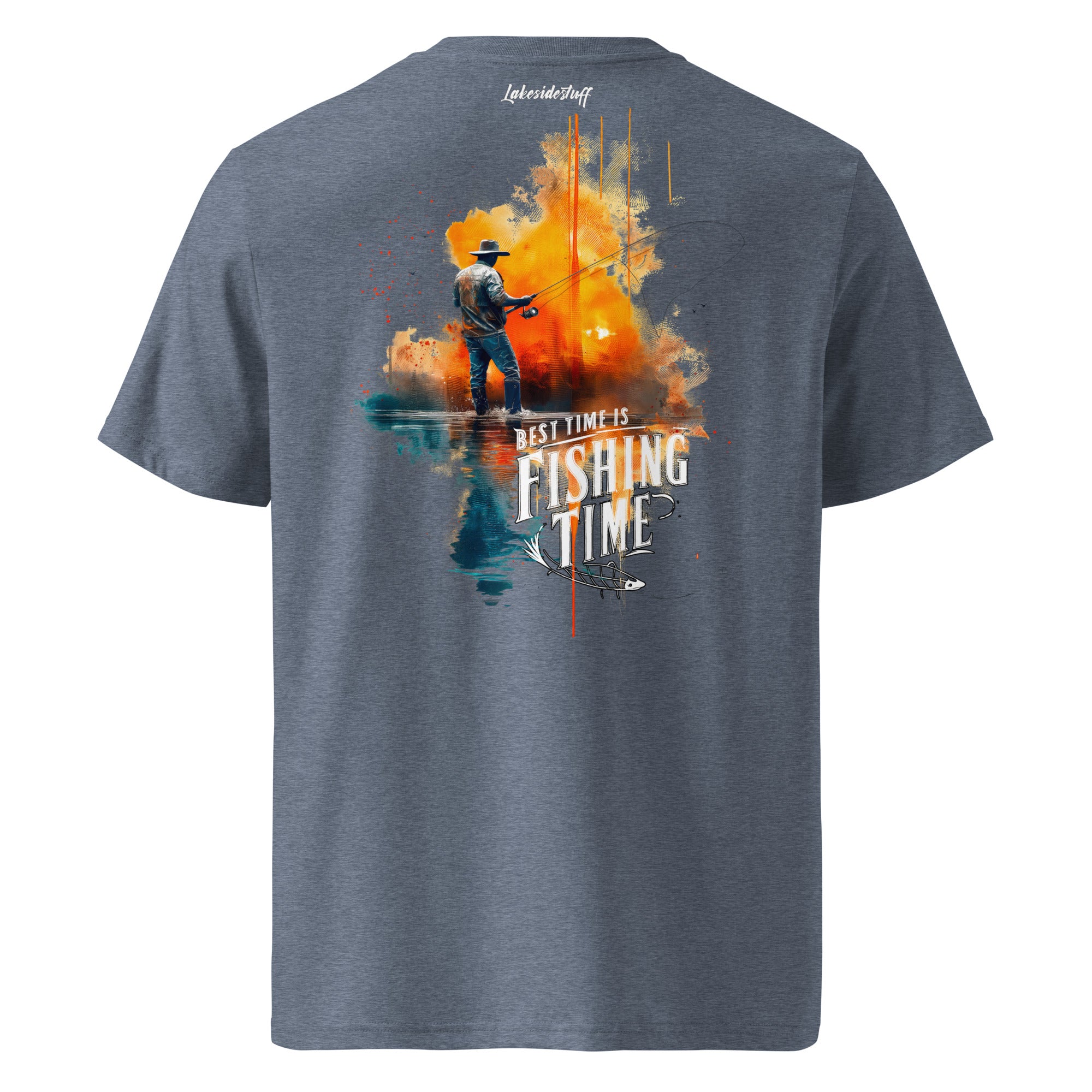 T-Shirt - Backprint - Best time is fishing time