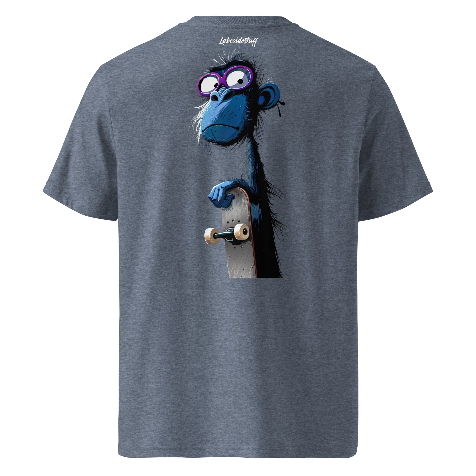 T-shirt - Backprint - Blue Monkey