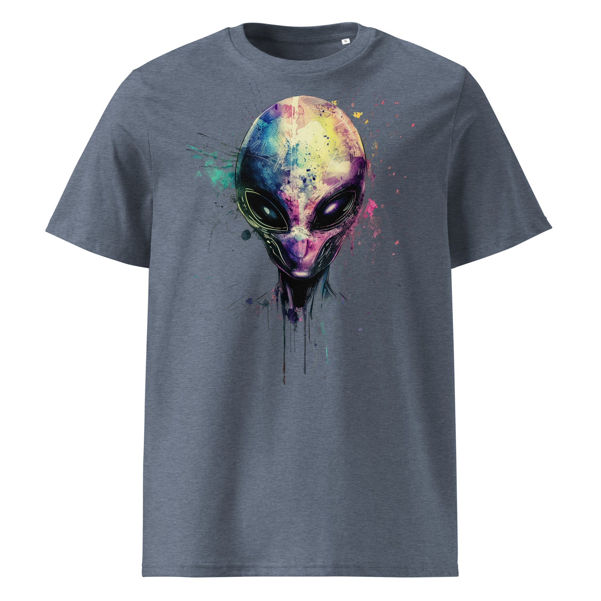 T-Shirt - Frontprint - Alien Head Colors