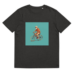 T-Shirt - Frontprint - Opa auf einem Fahrrad