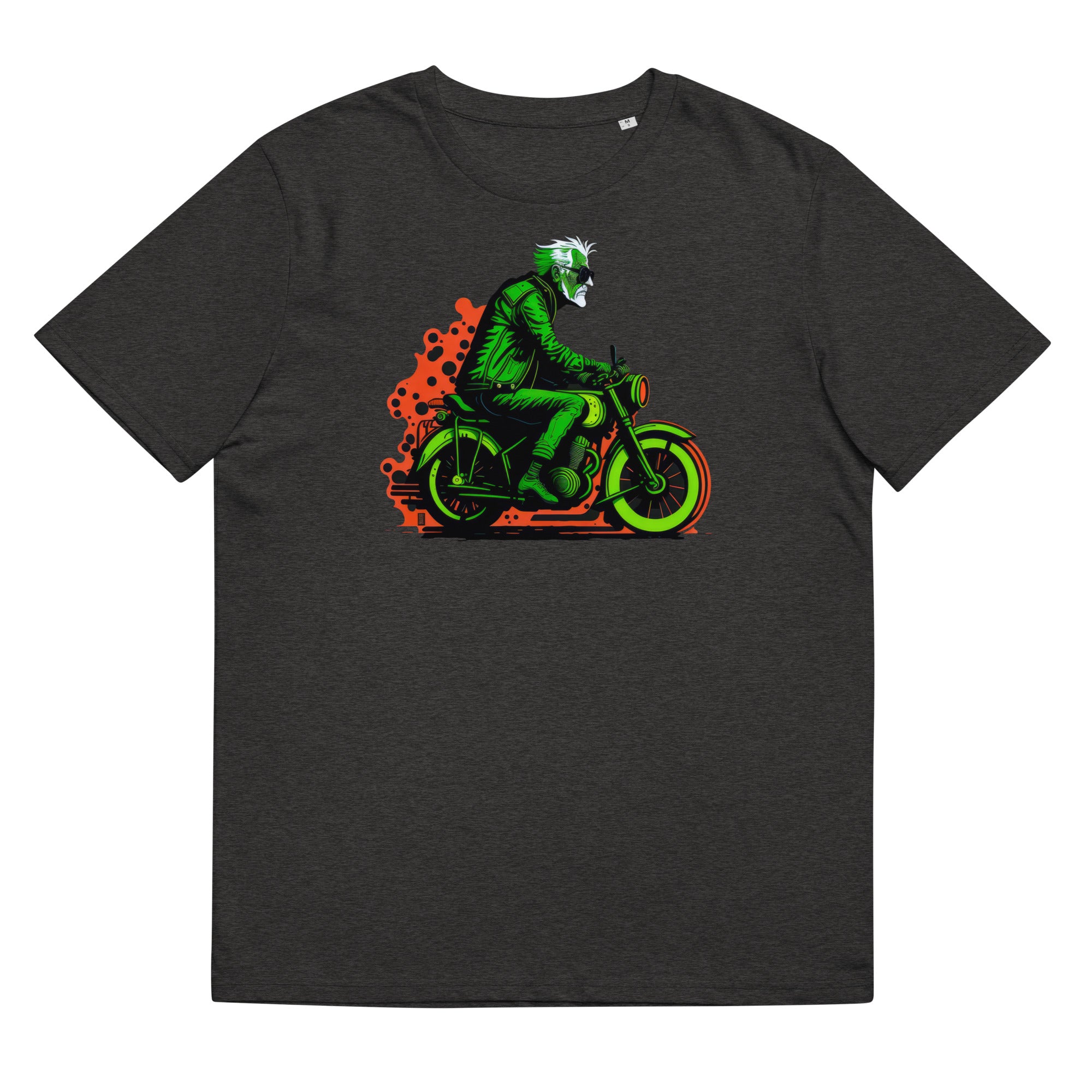 T-Shirt - Frontprint - Opa auf Motorrad