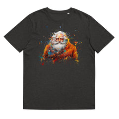 T-Shirt - Frontprint - Santa Clause mit Farbklecksen