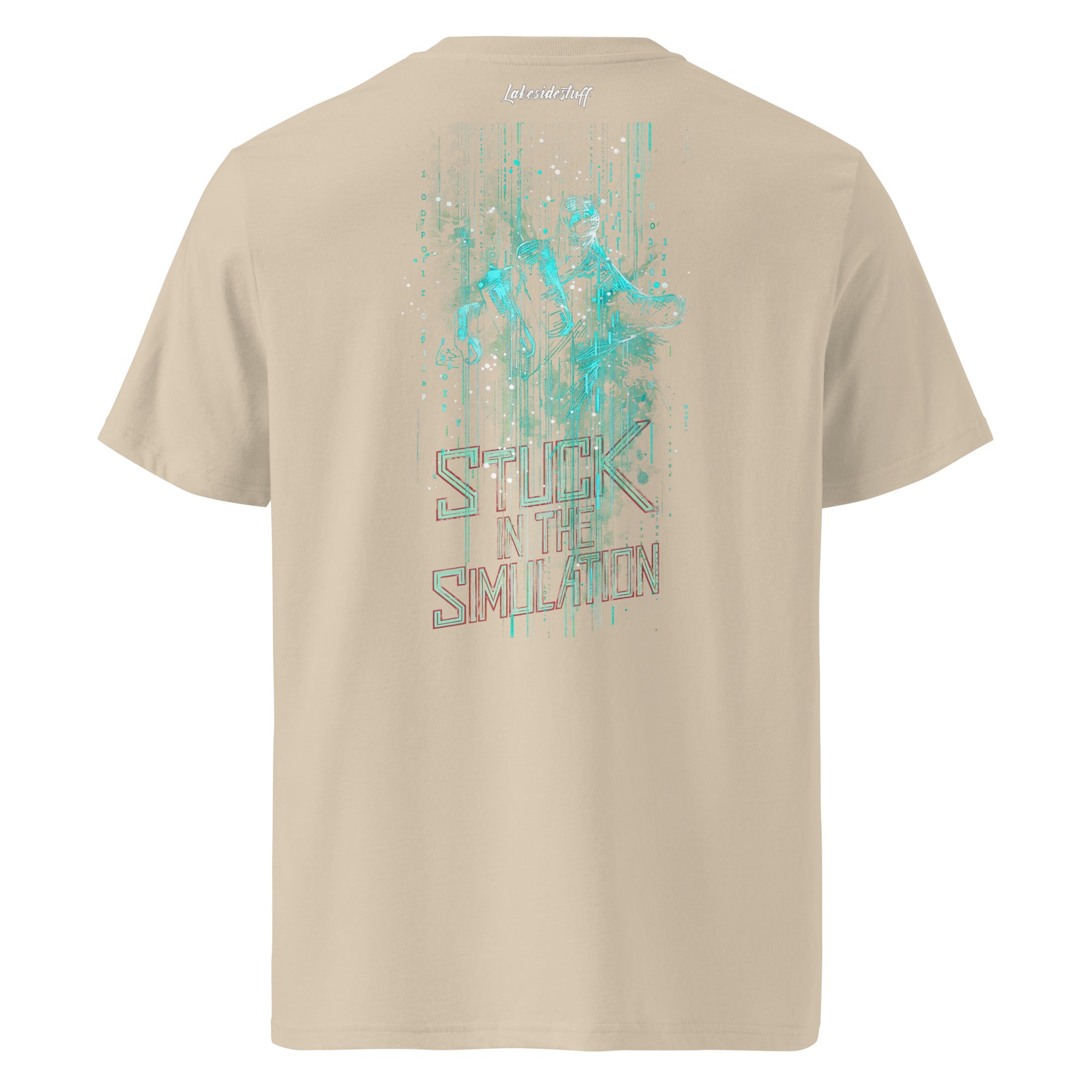 T-Shirt - Backprint - Stuck in the simulation