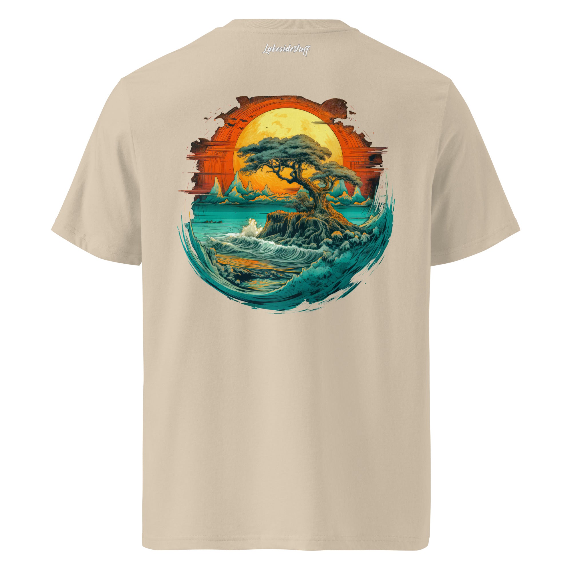 T-Shirt - Backprint - Waves island