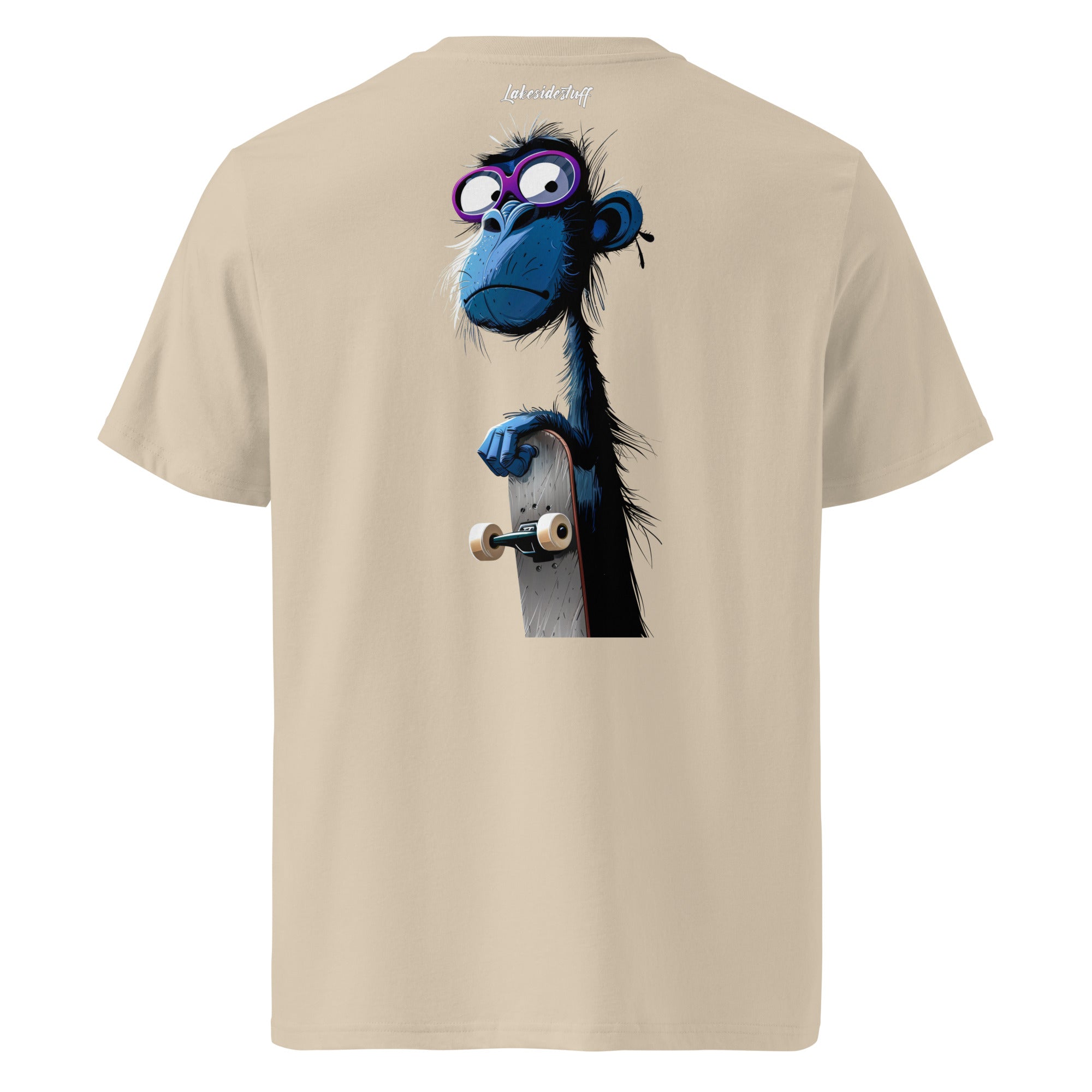 T-shirt - Backprint - Blue Monkey