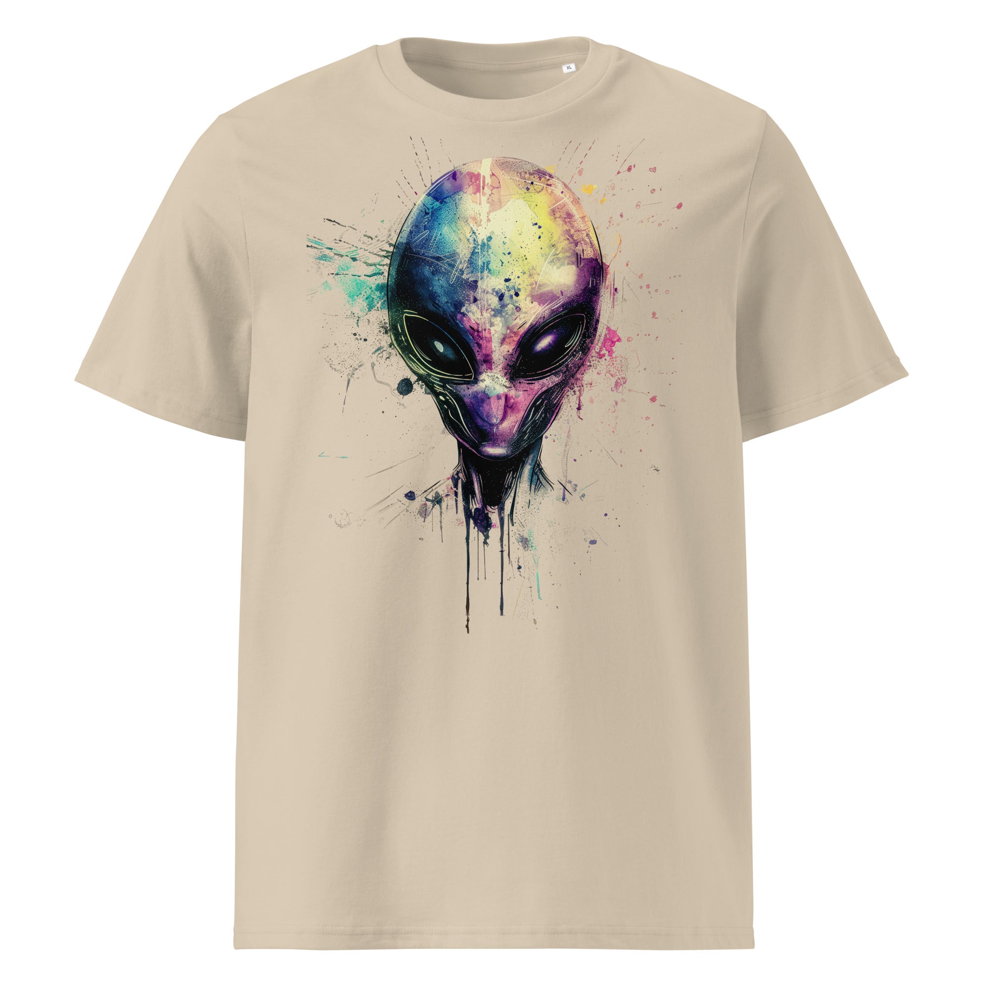 T-Shirt - Frontprint - Alien Head Colors