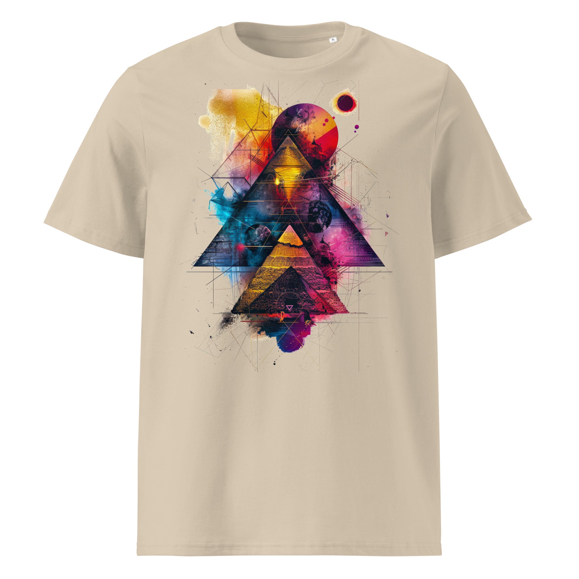 T-Shirt - Frontprint - Pyramides in Color