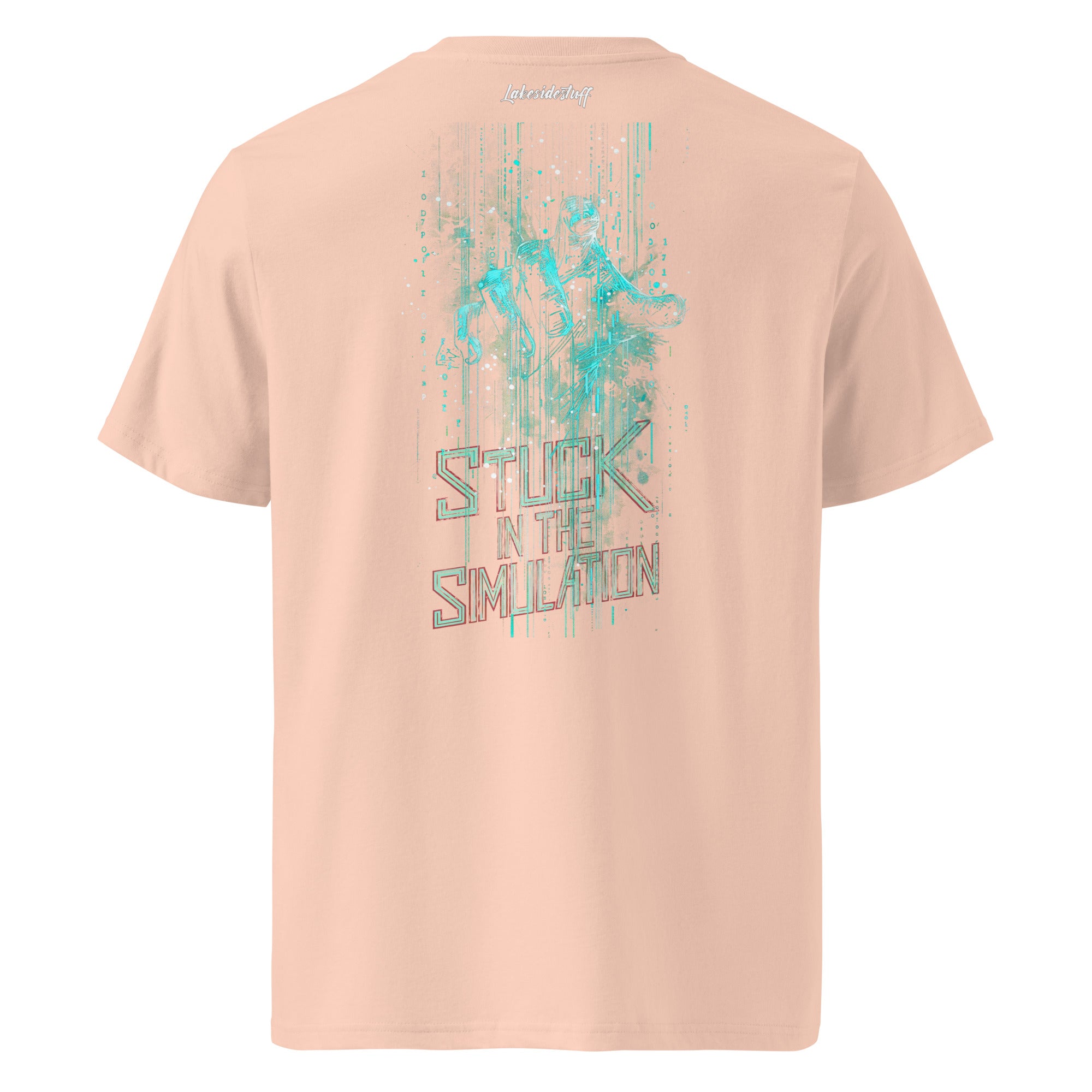 T-Shirt - Backprint - Stuck in the simulation