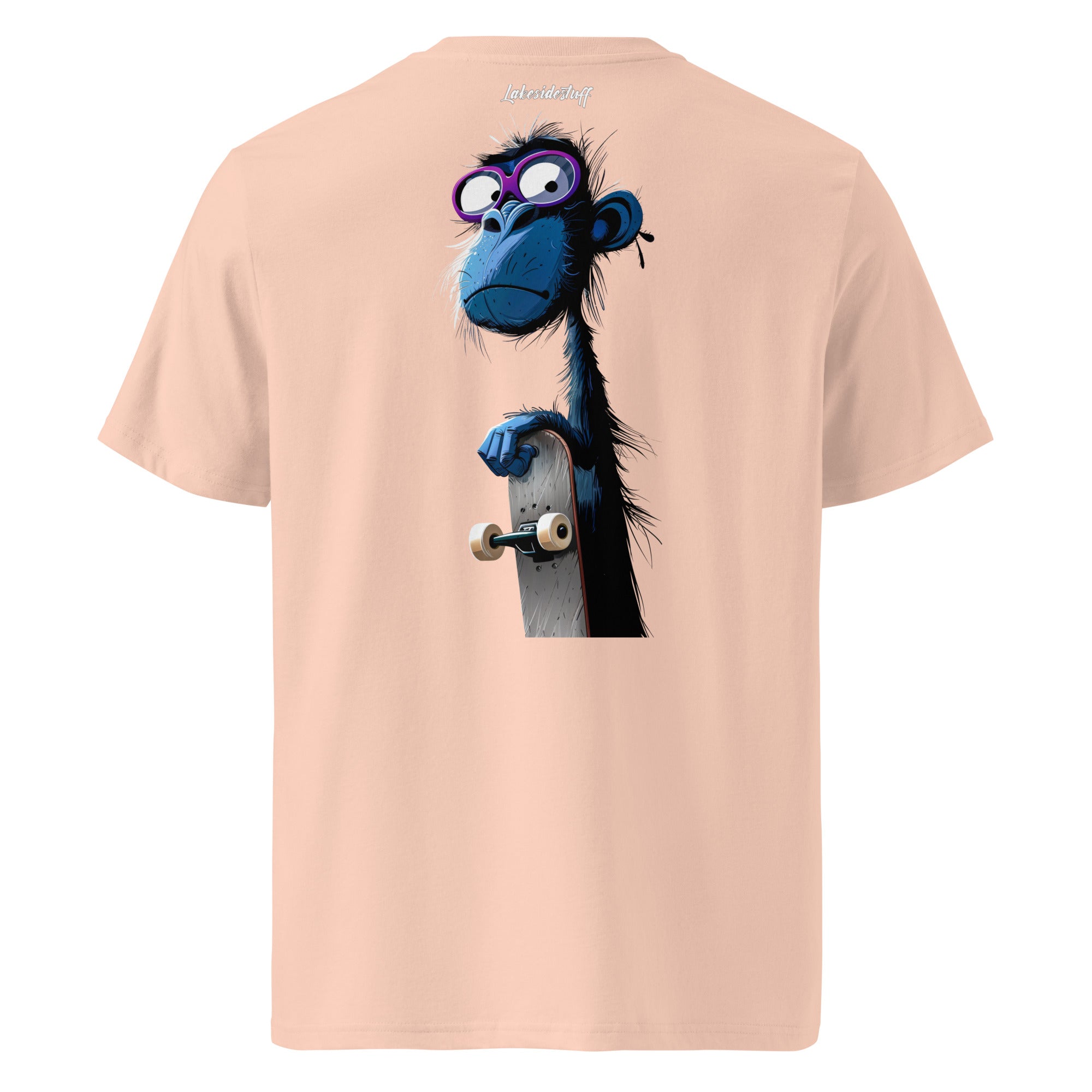 T-shirt - Backprint - Blue Monkey